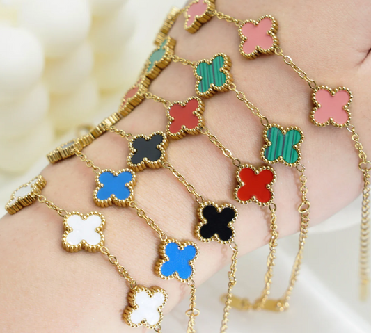 Pulsera Van Cleef 🍀 | Baño Oro ✨ | Caja Premium Gratis 🎁