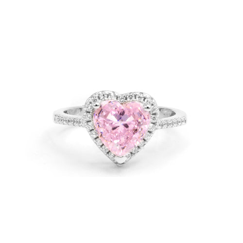 Anillo Corazón de Cristal
