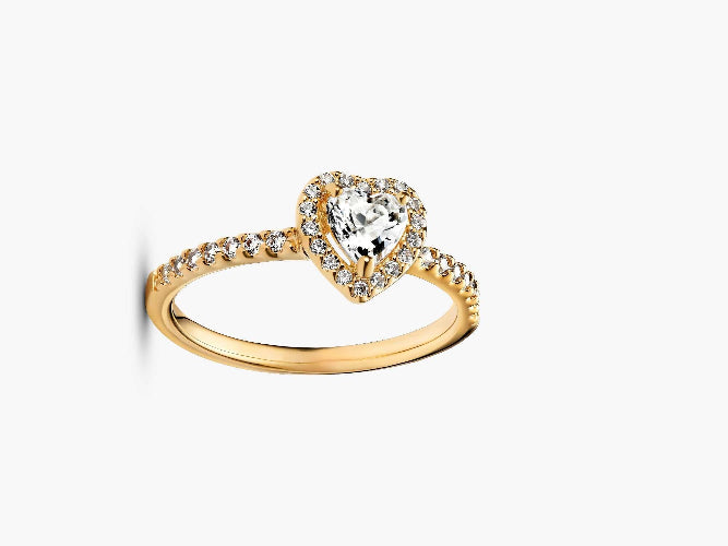 Anillo Corazón de Cristal