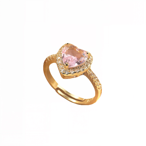 Anillo Corazón de Cristal