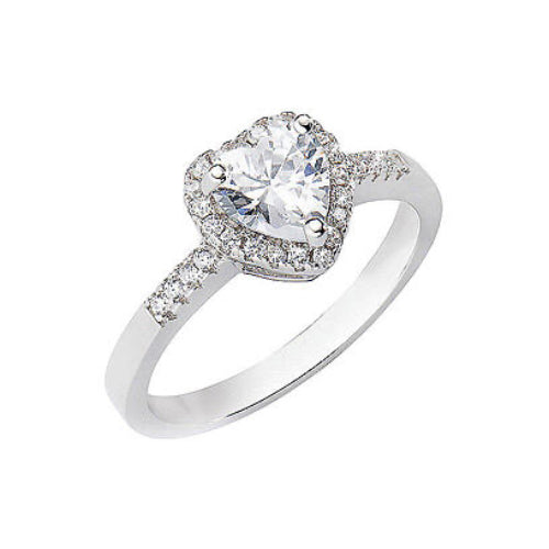 Anillo Corazón de Cristal