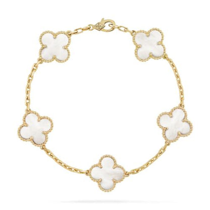 Pulsera Van Cleef 🍀 | Baño Oro ✨ | Caja Premium Gratis 🎁