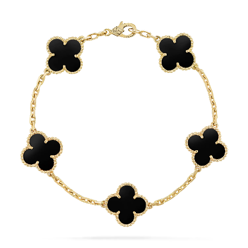 Pulsera Trébol Van Cleef | Baño de Oro + Caja Premium Gratis  ✨