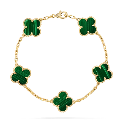 Pulsera Van Cleef 🍀 | Baño Oro ✨ | Caja Premium Gratis 🎁